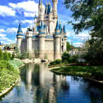 A view of the castle in Magic Kingdom at Disney.